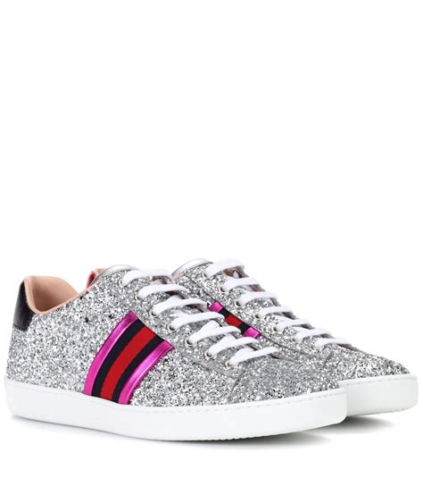 gucci california glitter sneakers|Gucci glitter sneakers with studs.